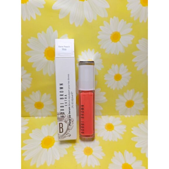 Bobbi Brown Extra Plump Lip Serum Gloss BARE PEACH 6ml 0.2oz - Picture 2 of 7